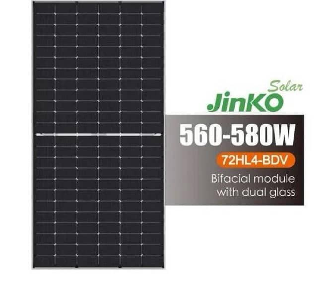 Jinko N Type Double Glass Bificial 580/585 0