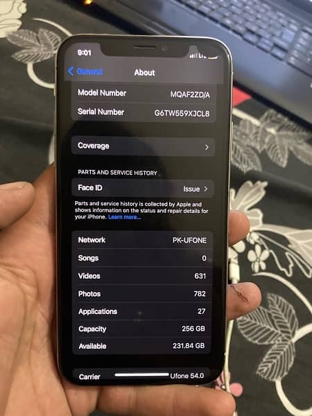 iphone x pta approved 256gb 6