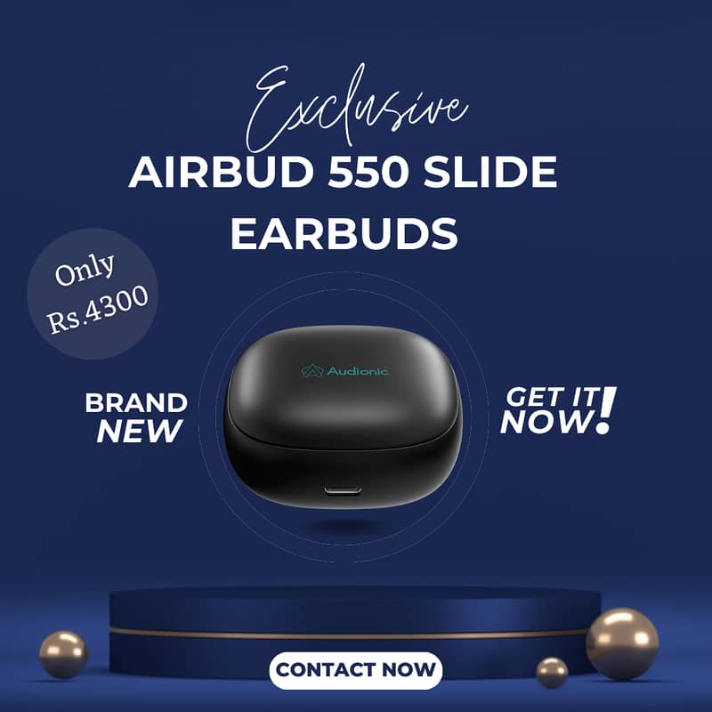Airbud 550 Slide Earbuds 0
