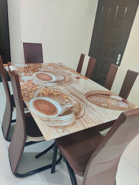 dinning table with 6 chair 0