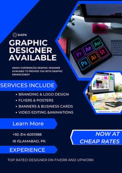 GRAPHIC DESIGNER AVAILABLE