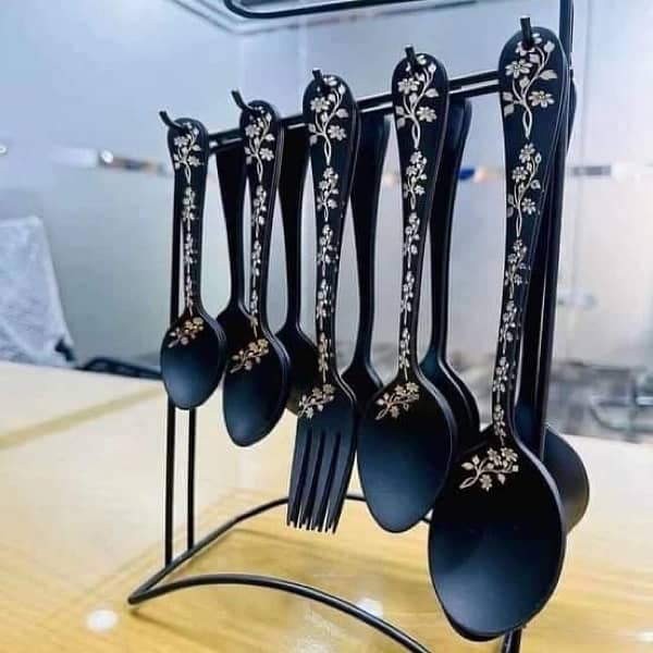cutlery laser design spoon set 0
