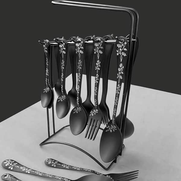 cutlery laser design spoon set 1