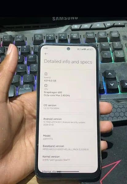 Redmi note 11 4+5/128 GB Dual Pta With box charger urgent sale 2