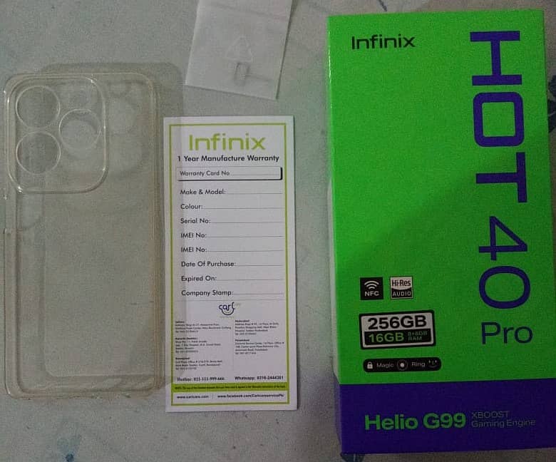 Infinix Hot 40 Pro 16GB RAM + 256 GB with 106MP Back Camera 8
