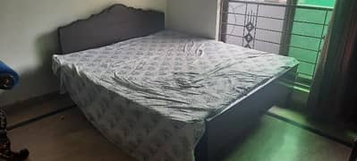 Bed (Sheesham) Queen Size with Foam