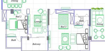 Conveet pdf to Autocad Planning and Designing of your residence office 0