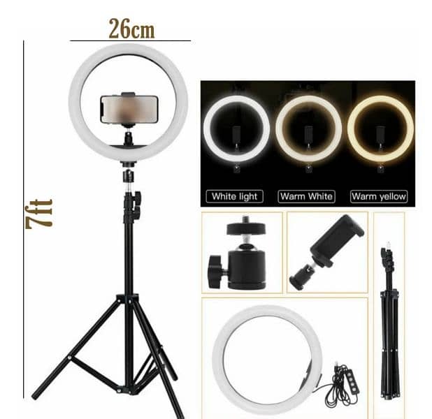 Ring light is available with 7ft stand 2