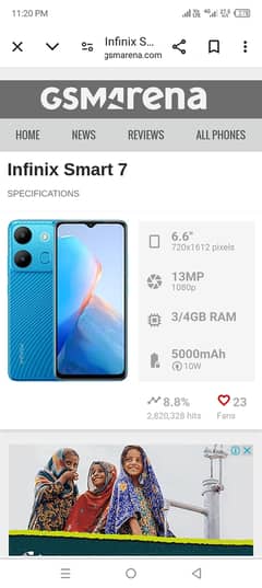 Infinix smart 7 good condition