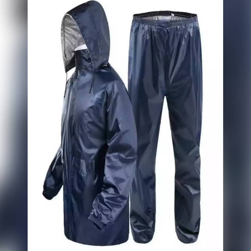 100% Waterproof Rain Suit ( With Trouser ) Rain Wear Rain Suit 1
