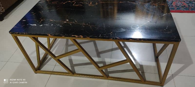 centre and dining table Black Marble Colour 3