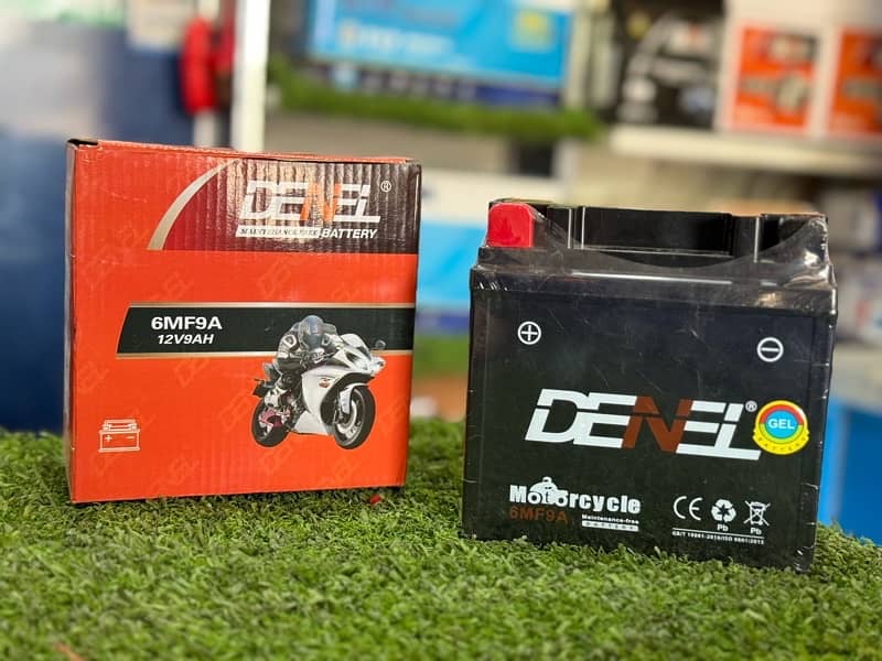 heavy bike battery with warranty denel 5