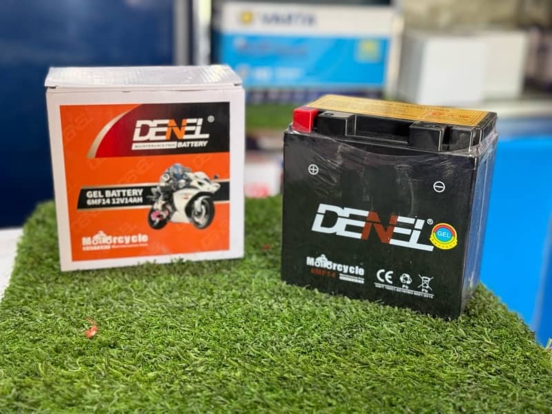 heavy bike battery with warranty denel 9