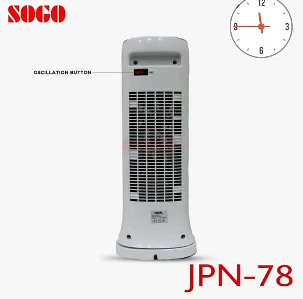 Cool and hot Air Electric Fan 4