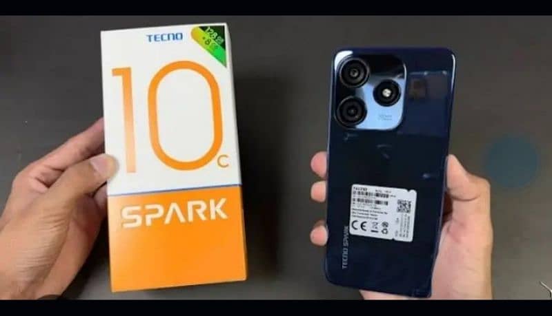Tecno sparck 10c 8+128 condition 10/10box charge available urgent sale 0