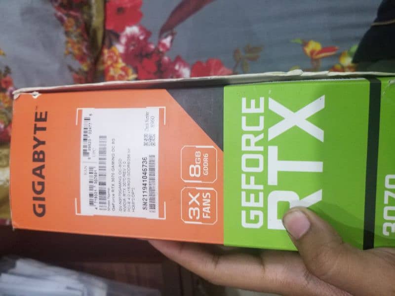 RTX 3070 8GB GIGABYTE 3X FAN 1