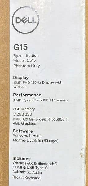 Dell G15 Ryzen Edition 7