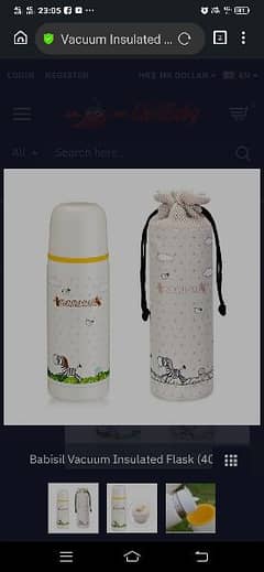 Vaccum Insulated Flask 400ml - Water Bottle Hot & Cool