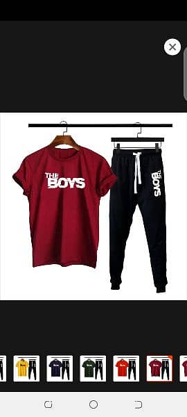 boys printed summer tracksuit (or) tshirt&trouser 0