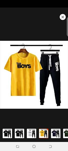 boys printed summer tracksuit (or) tshirt&trouser 4