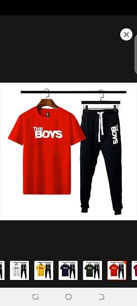 boys printed summer tracksuit (or) tshirt&trouser 5