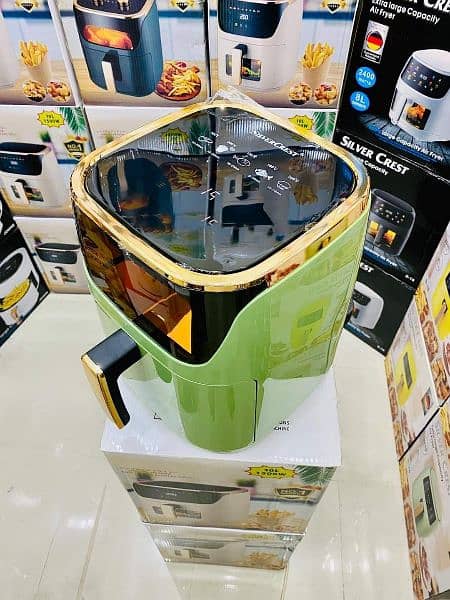 SILVER CREST 10 LITER AIR FRYER TOUCH DISPLAY VISIBLE WINDOW AIRFRYER 10