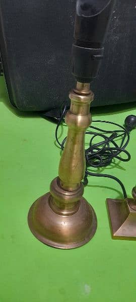brass made two table lamps 2