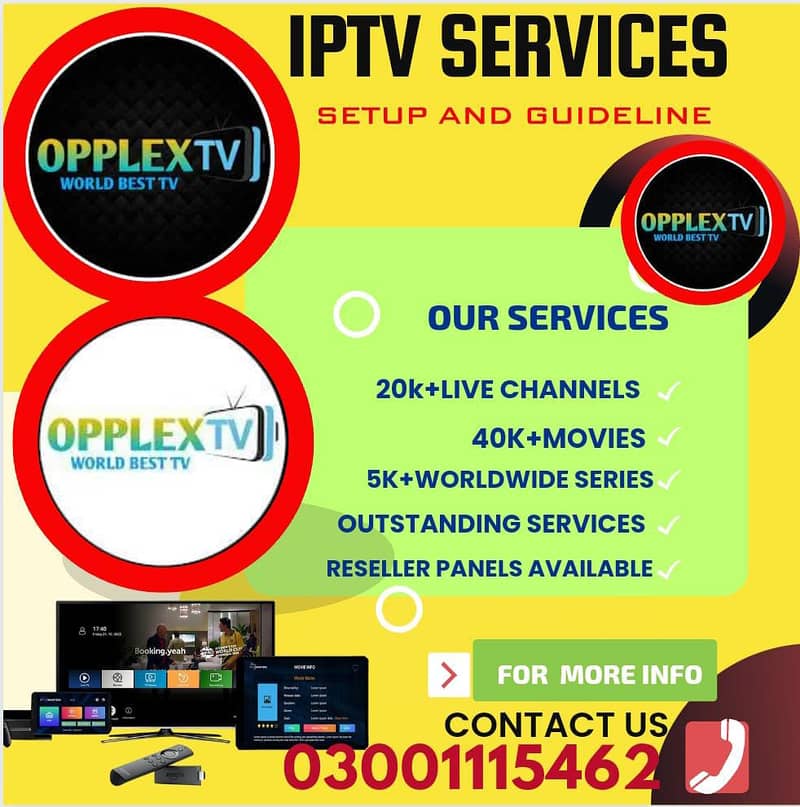 We provide IPTV for all type of devices03001115462~~ 0