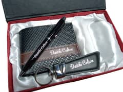 Wallet Gift Set | Engraved Pen | Personalised Keyrings |  Purse for Me