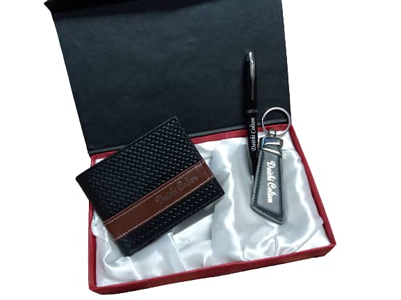 Mens Gift Set | Engraved Pen | Personalised Keyrings | Wallet Purse 3