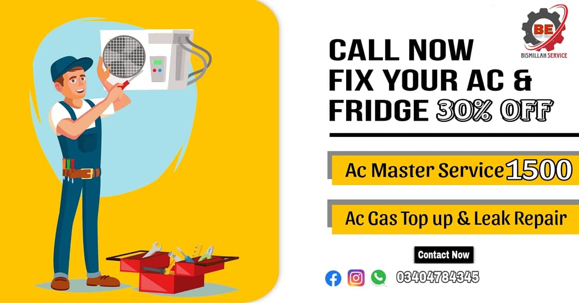Ac service - Ac repair - Ac gas charge - Air Conditionar repair 0