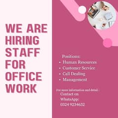 Hiring Candidates for Office Staff