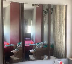 Imported Glass Wall Mirror with sheesham wood