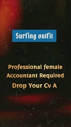 Female Accountant Required