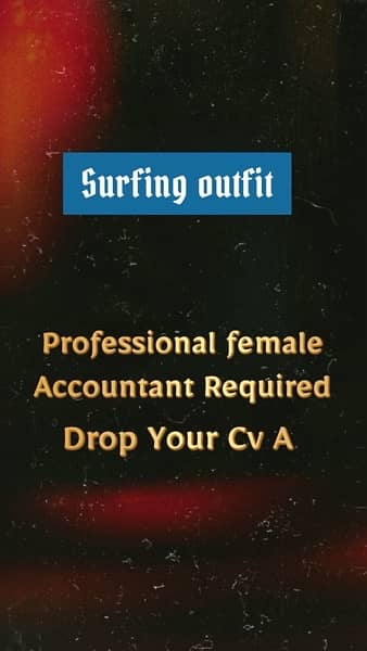 Female Accountant Required 0