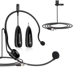 KIMAFUN Wireless Microphone System, 2.4G Wireless Headset 0