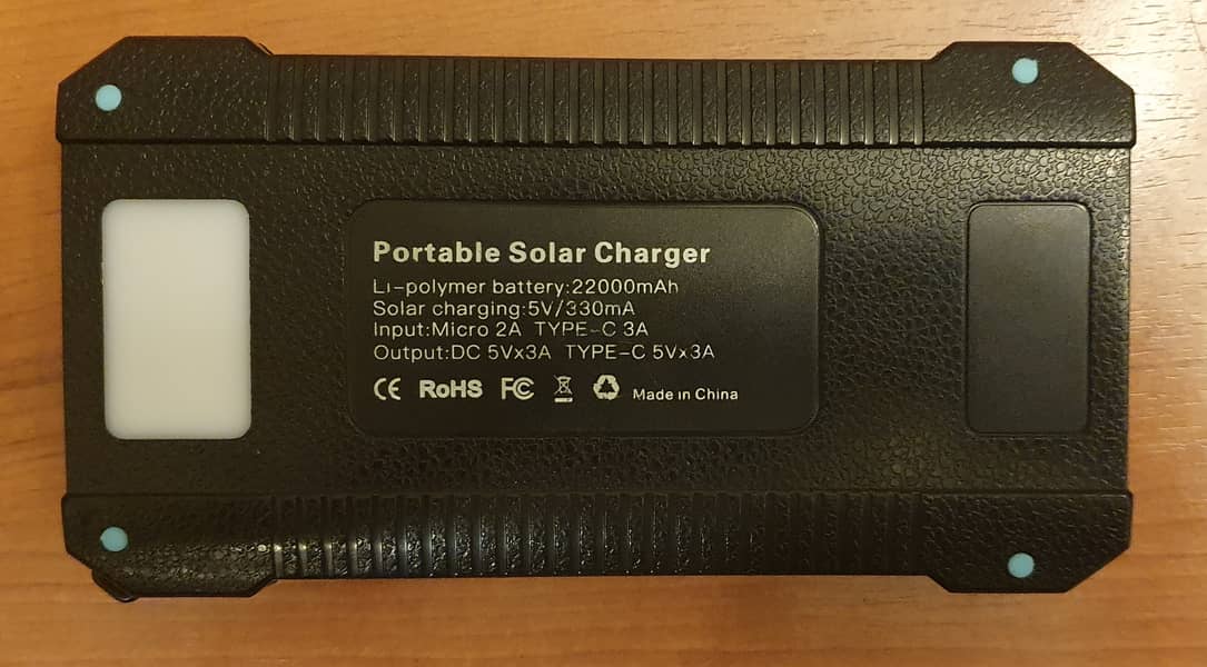20000mAh Portable Solar Charger – Waterproof - Dust Resistance - Dust 5