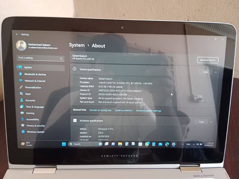 HP Spectre X360 G2 _ Touch and Foldable 0