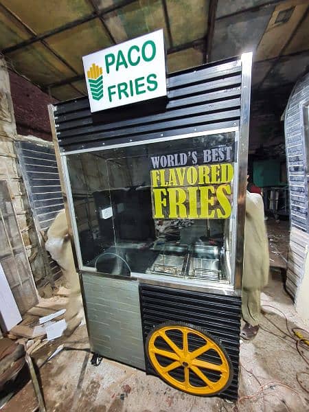 kiosk with double fryer brand new 1