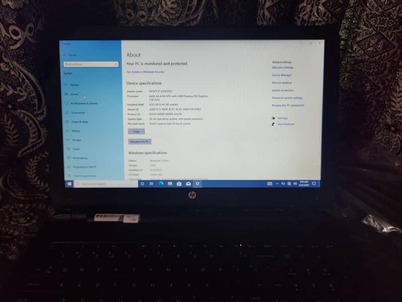 HP laptop with touch screen 6