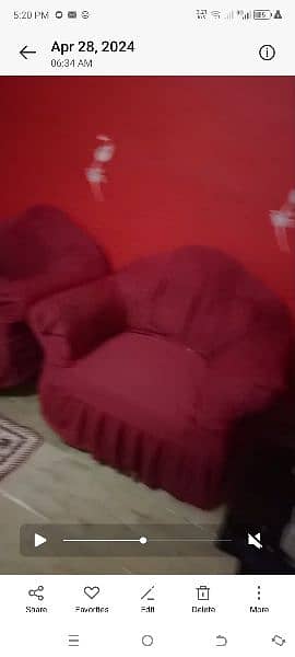 5 seater sofa set with cover 0