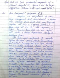 My writing is very good and I have a big experience