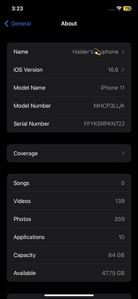 iPhone 11 64GB JV 7
