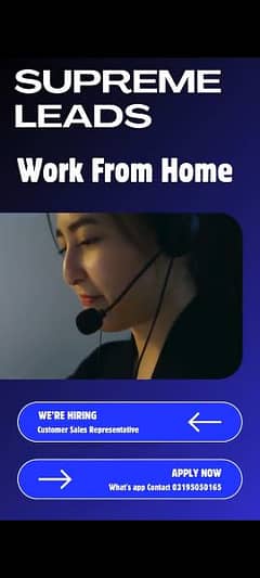 we are looking to hire people for work from home and a receptionist