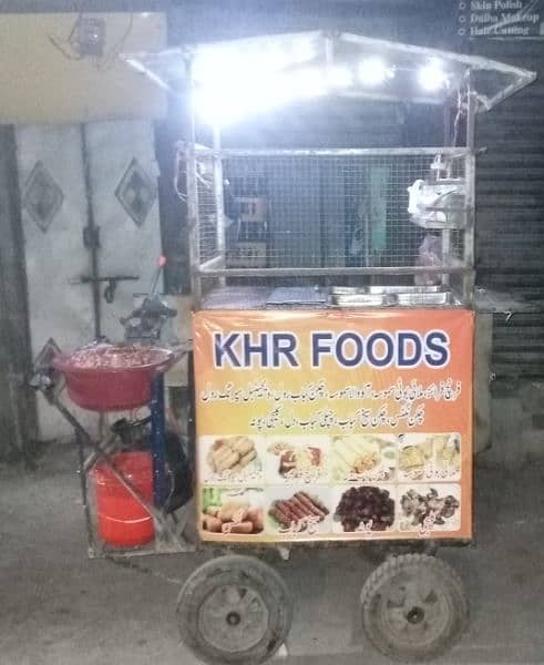 Moveable Food Cart  for Sale with all equipments 0