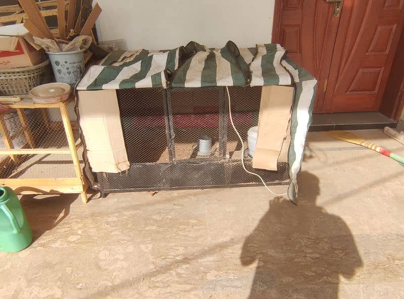 Iron cage for hens with cover is for sale 2