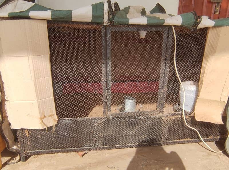 Iron cage for hens with cover is for sale 4