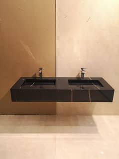 bathroom tile vanity