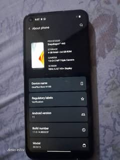 OnePlus Nord n100 4/64 non pta condition 10 by 9.5