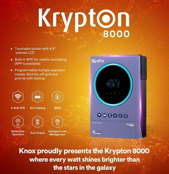 solar inverter knox krypton 5600 8000 hybrid 5